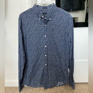 Mens Floral Button Down